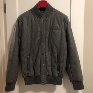 Pure Wool Bomber Jacket